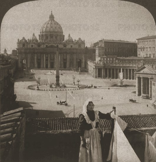 'St. Peter's and the Vatican', 1905.  Creator: Works and Sun Sculpture Studios.