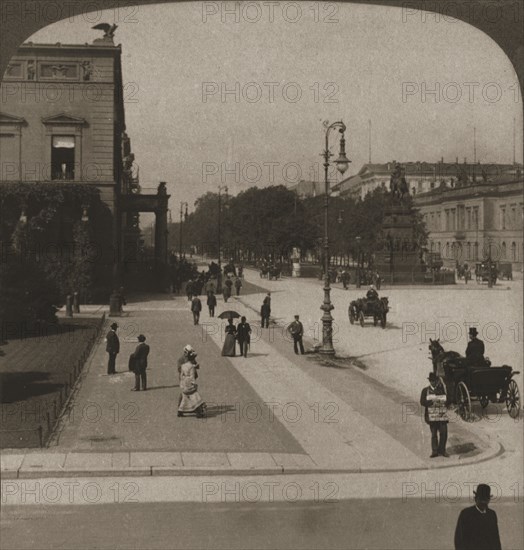 'Unter den Linden, Berlin', 1903.  Creator: Works and Sun Sculpture Studios.