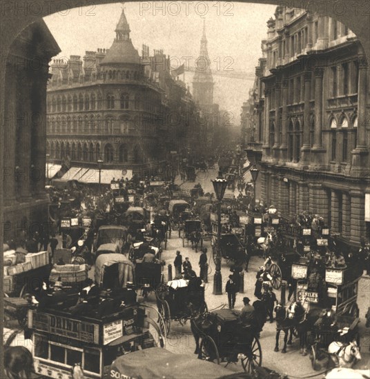 'Cheapside, London', 1896. Creator: Works and Sun Sculpture Studios.