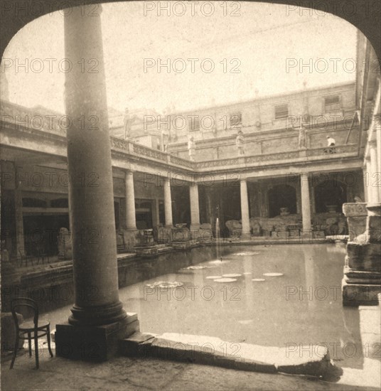 'Roman Bath's, Bath, England', 1900. Creator: Works and Sun Sculpture Studios.