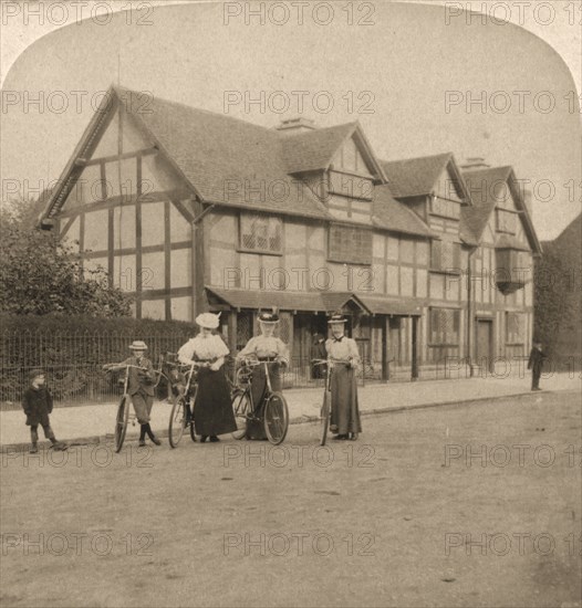 'The Birthplace of Shakespeare, Stratford on Avon, England', 1896.  Creator: Works and Sun Sculpture Studios.