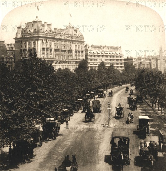 'The Cecil and Savoy Hotels, London', 1896.   Creator: Works and Sun Sculpture Studios.