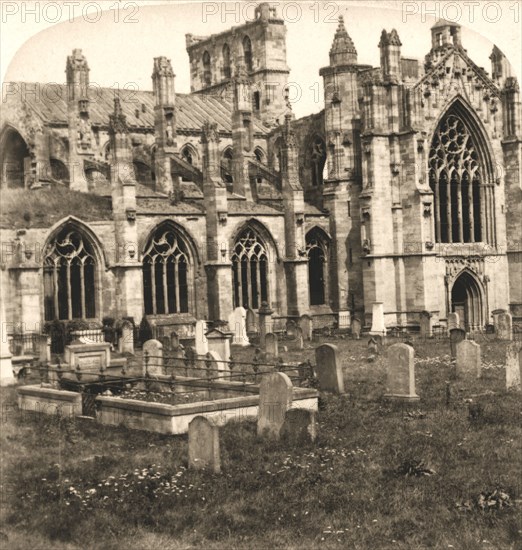 'Melrose Abbey, Melrose, Scotland', 1896.  Creator: Works and Sun Sculpture Studios.