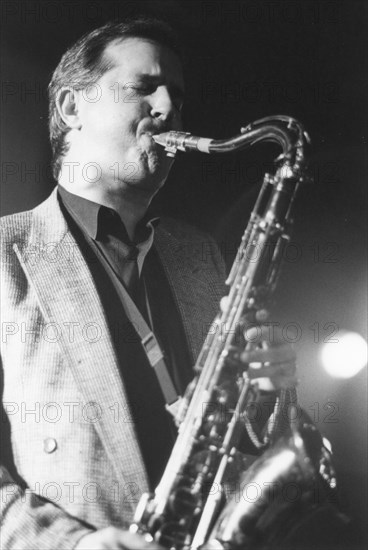 Scott Hamilton, Jazz Caravan, Exchange, Cambridge, 1991. Creator: Brian Foskett.