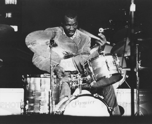 Elvin Jones, c1968. Creator: Brian Foskett.