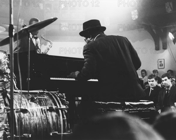 Thelonious Monk, Cambridge Union Debating Chamber, Cambridgeshire, 1966. Creator: Brian Foskett.