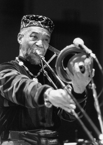 Benny Powell, Randy Weston's African Sounds, Birmingham, 1993. Creator: Brian Foskett.