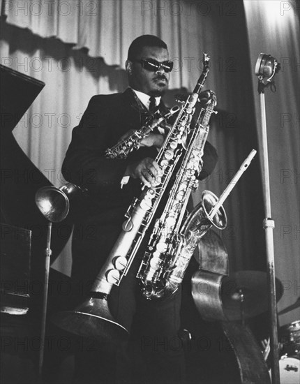 Roland Kirk, Camden Town Hall, London, 1963. Creator: Brian Foskett.