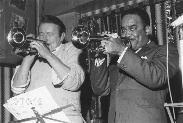 Humphrey Lyttleton and Buck Clayton, Wood Green, London, 1964. Creator: Brian Foskett.