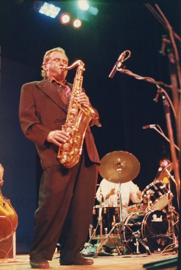 Stan Getz, North Sea Jazz Festival, The Hague, Holland, 1988. Creator: Brian Foskett.