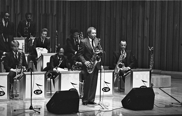 Frank Foster, Count Basie Orchestra, Barbican, London, 1986. Creator: Brian O'Connor.