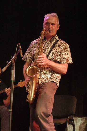 Mark Pappenheim, The Gogoville Blues Stars, Crawley Blues Club, Hawth, West Sussex, 18 Oct 2019. Creator: Brian O'Connor.