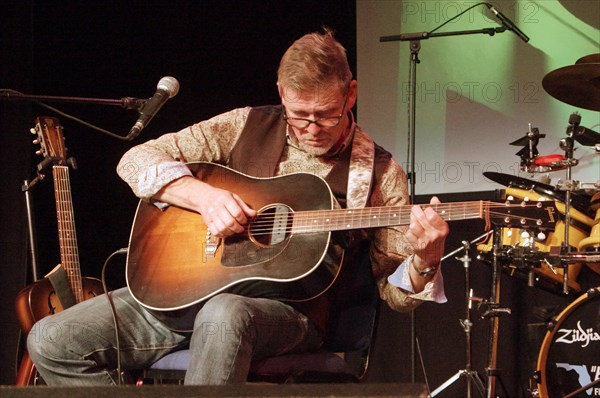 Paul Cowley with The Gogoville Blues Stars, Crawley Blues Club, Hawth, West Sussex, 18 Oct 2019. Creator: Brian O'Connor.