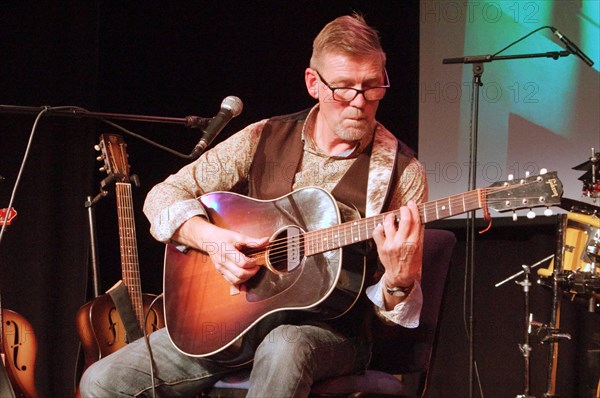 Paul Cowley with The Gogoville Blues Stars, Crawley Blues Club, Hawth, West Sussex, 18 Oct 2019. Creator: Brian O'Connor.