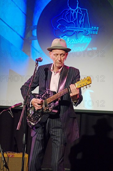 Mark Flanagan, Crawley Blues Club, Hawth, Crawley, West Sussex, 28 Sept 2019. Creator: Brian O'Connor.
