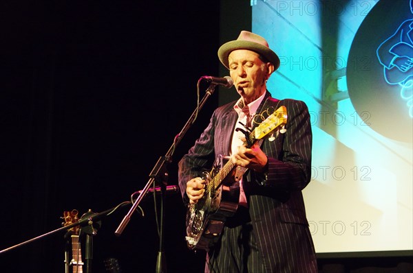 Mark Flanagan, Crawley Blues Club, Hawth, Crawley, West Sussex, 28 Sept 2019. Creator: Brian O'Connor.