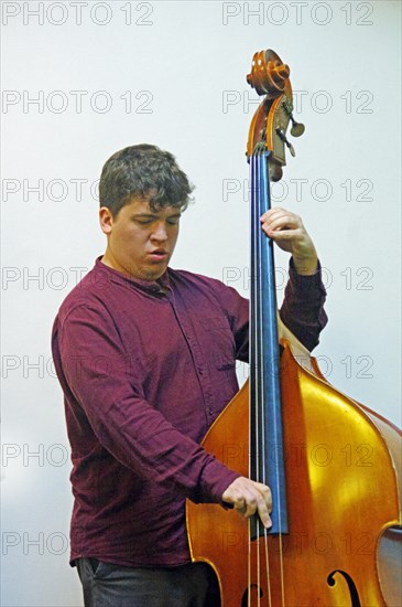 Simon Read, Adrian Cox Quartet, Loughton Methodist Church, Essex, 28 Sept 2019. Creator: Brian O'Connor.