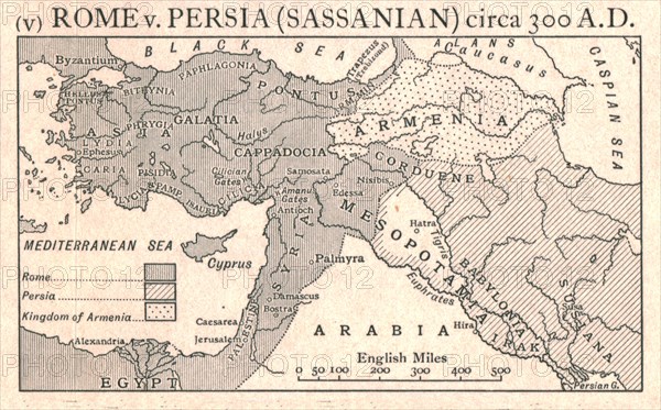 'Rome v. Persia (Sassanian), circa 300 A.D.', c1915.  Creator: Emery Walker Ltd.