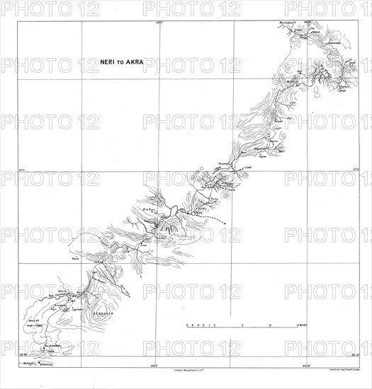 'Neri to Akra', c1915.  Creator: Stanford's Geographical Establishment.