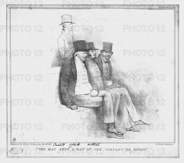'"You May Know a Man by the Company He Keeps"', 1833. Creator: John Doyle.