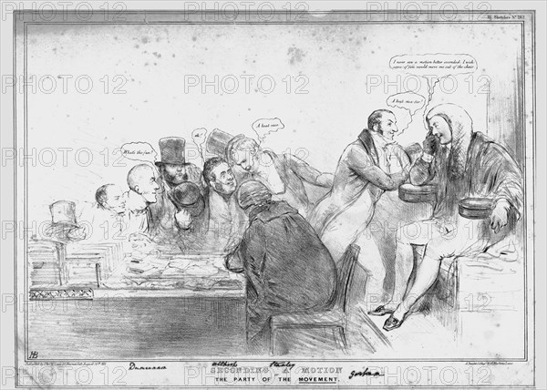 'Seconding a Motion or The Party of the Movement', 1833. Creator: John Doyle.