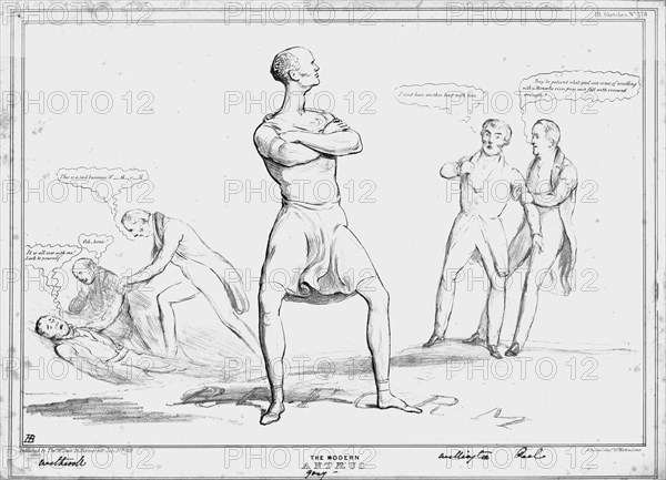 'The Modern Antaeus', 1833. Creator: John Doyle.