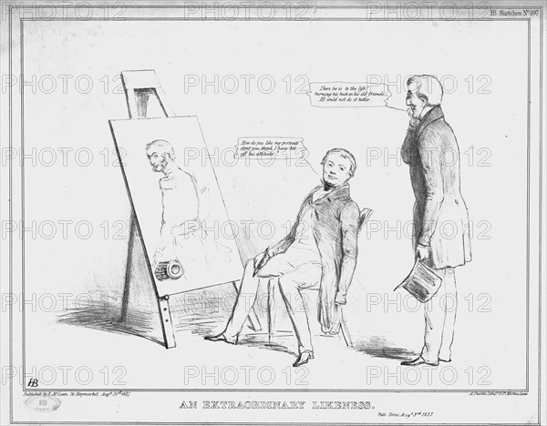 'An Extraordinary Likeness', 1837. Creator: John Doyle.