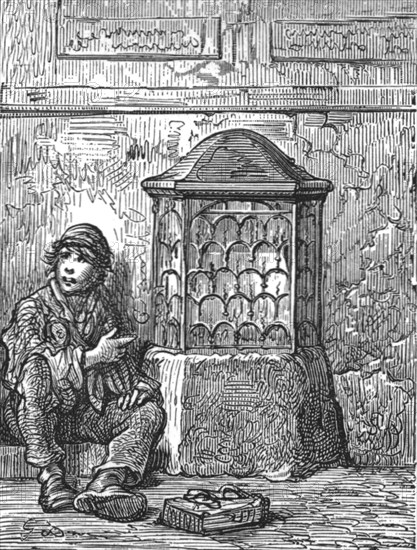 'London Stone', 1872.  Creator: Gustave Doré.