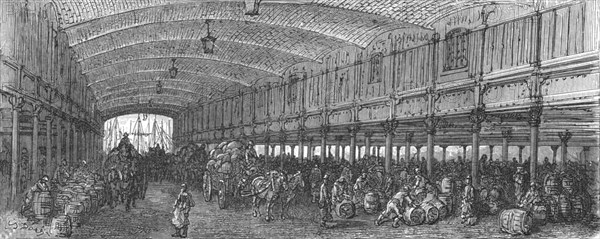 'The Great Warehouse-St. Katherine's Dock', 1872.  Creator: Gustave Doré.