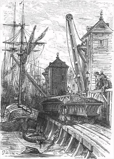 'Poplar Dock', 1872.   Creator: Gustave Doré.