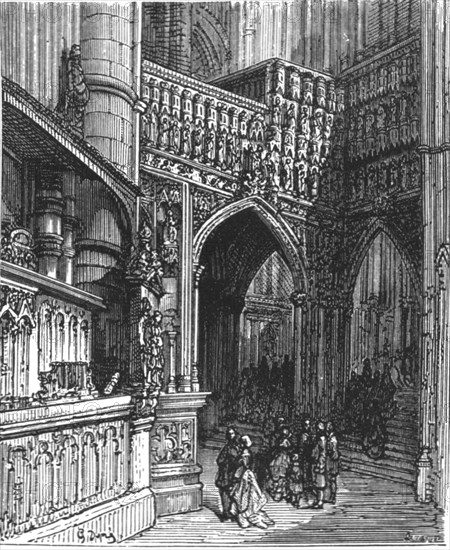 'In the Abbey - Westminster', 1872. Creator: Gustave Doré.