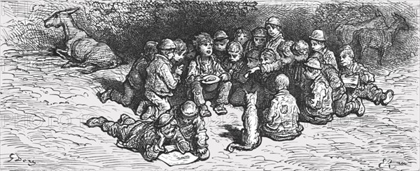 'A Penny Sweepstake', 1872.  Creator: Gustave Doré.