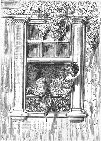 'A Balcony Scene', 1872.  Creator: Gustave Doré.
