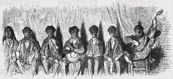 'The Christy Minstrels', 1872.  Creator: Gustave Doré.