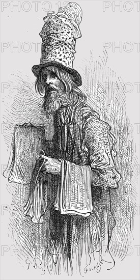 'The Fly Paper Merchant', 1872.  Creator: Gustave Doré.