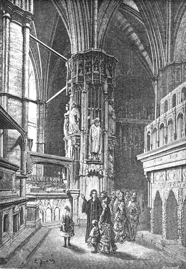 'Westminster - The Round of the Abbey', 1872.    Creator: Gustave Doré.