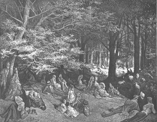 'Under The Trees - Regent's Park', 1872.  Creator: Gustave Doré.