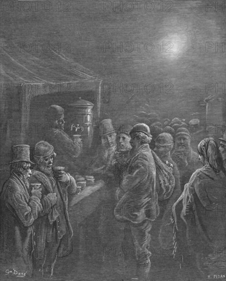 'Coffee Stall - Early Morning', 1872.  Creator: Gustave Doré.