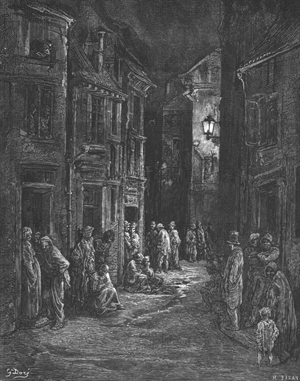 'Bluegate Fields', 1872.  Creator: Gustave Doré.