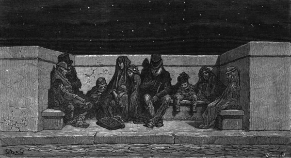 'Asleep Under the Stars', 1872.  Creator: Gustave Doré.