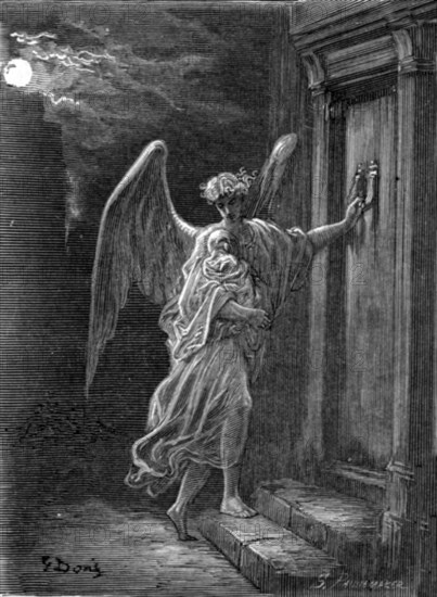'The Angel and the Orphan', 1872. Creator: Gustave Doré.