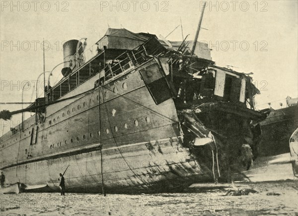 'The Torpedoing of the Channel Steamer Sussex', First World War, March 1916, (c1920). Creator: Unknown.