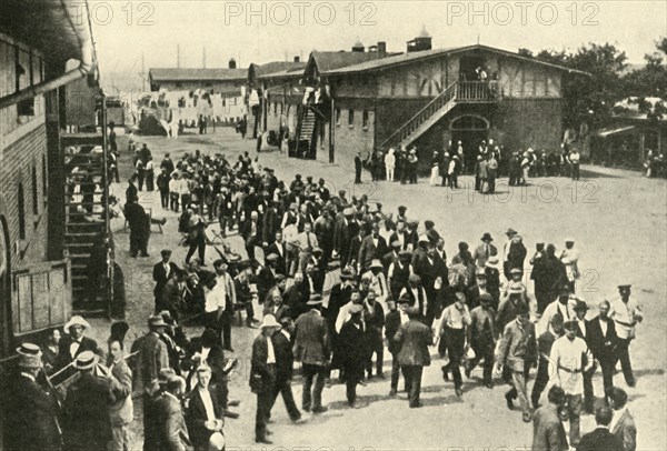 'British Civilian Prisoners and their Quarters at Ruhleben', First World War, 1914-1918, (c1920).  Creator: Unknown.