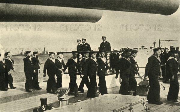 'The King's Visit to the Grand Fleet', First World War, June 1917, (c1920). Creator: Unknown.