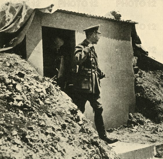 King George V visits the front, northern France, First World War, 1917, (c1920).  Creator: Unknown.