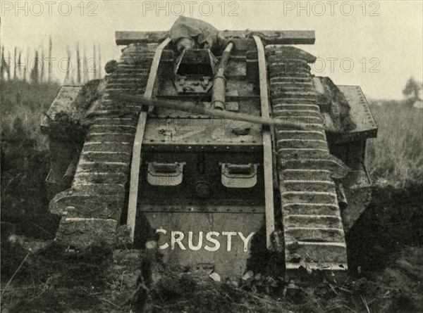 British Mark IV tank on the Western Front, First World War, c1917, (c1920). Creator: Unknown.