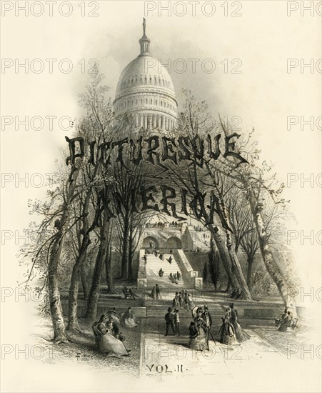 'Dome of the Capitol', 1874.  Creator: Edward Paxman Brandard.