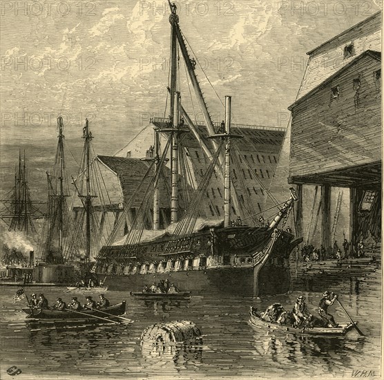 'Navy Yard', 1874.  Creator: W.H. Morse.