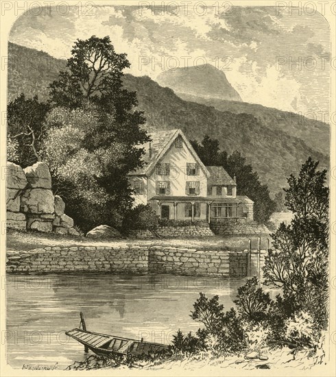 'Terrace House and Thorn Mountain', 1874. Creator: F.J. Engling.