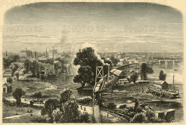 'Hartford, from Colt's Factory', 1874.  Creator: James H. Richardson.